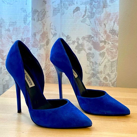 Steve Madden | Royal blue suede pumps - Picture 1 of 4